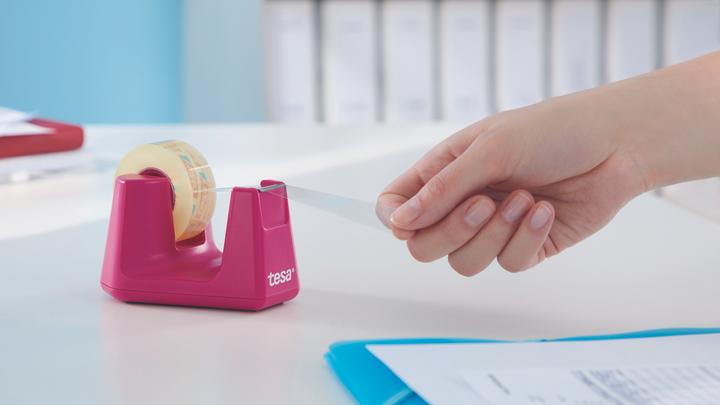 Immagine prodotto tesa Dispenser di nastro adesivo EASY CUT SMART per tavoli, con tecnologia antiscivolo, inclusi 4 rotoli