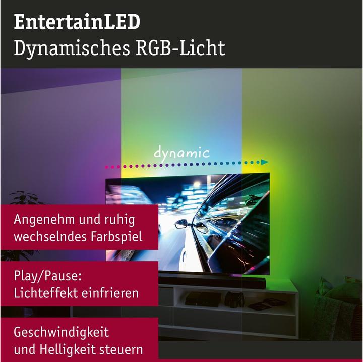 Immagine prodotto Paulmann EntertainLED USB TV Stripes RGB (RGB, 200 cm, Interno)