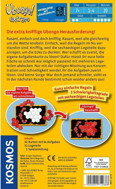 Produktbild Kosmos Ubongo! extrem (Deutsch)