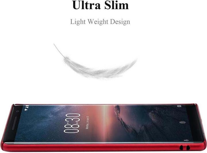 Actual product image Cadorabo Hard Cover Matt Metal Cover (Nokia 8 Sirocco)