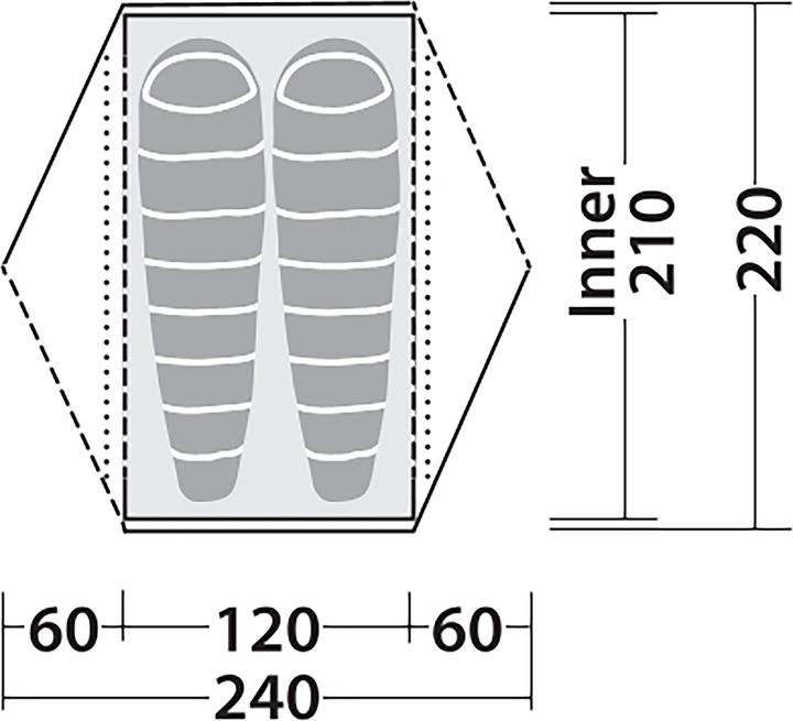 Actual product image Robens Aster 2 Pro (Dome tent, 2.40 kg, 2 persons)