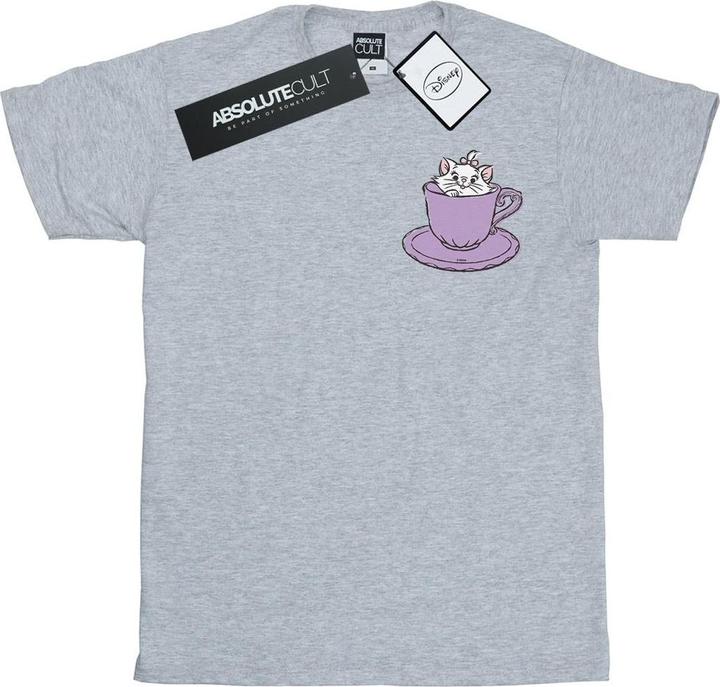 Disney Aristocats Marie In Cup Breast Print TShirt (XXL)