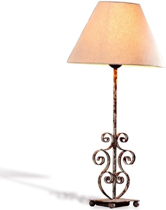 Produktbild Loberon Tischlampe Clamart leinen/antikbraun (E27)
