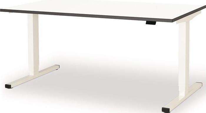 Produktbild Mauser Steh-/Sitzarbeitsplatz levero H650-1250xB1600xT800mm signalweiß, RAL 9003/weiß elektrisch