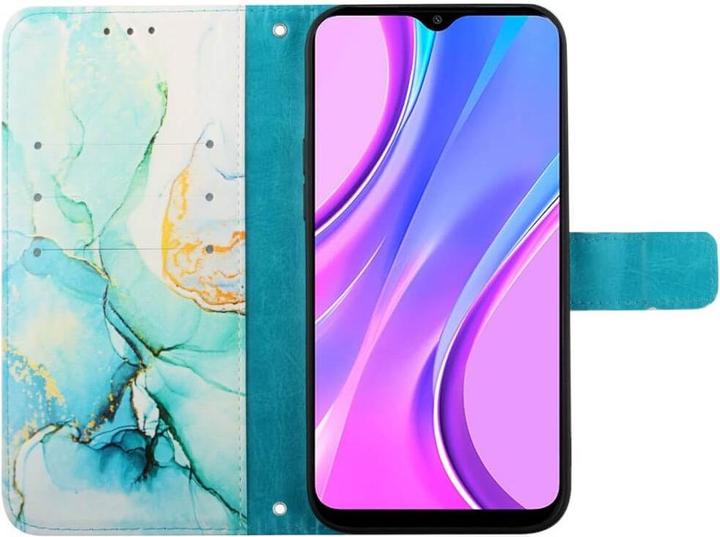 Produktbild Cover-Discount Xiaomi 13T / 13T Pro - Leder Etui Hülle Marble blau (Xiaomi 13T, Xiaomi 13T Pro)
