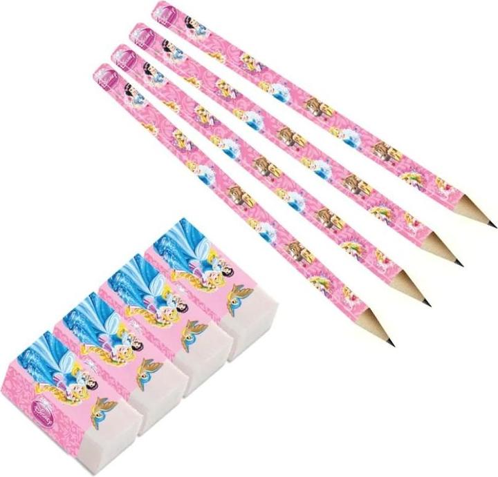 Produktbild Disney Princess Bleistift und Radiergummi Set Figuren 8erPack (8 x)