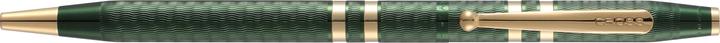 Actual product image Cross Classic Century biros Translucent green lacquer 23-carat gold-plated fittings and 23 (Translucent green lacquer)