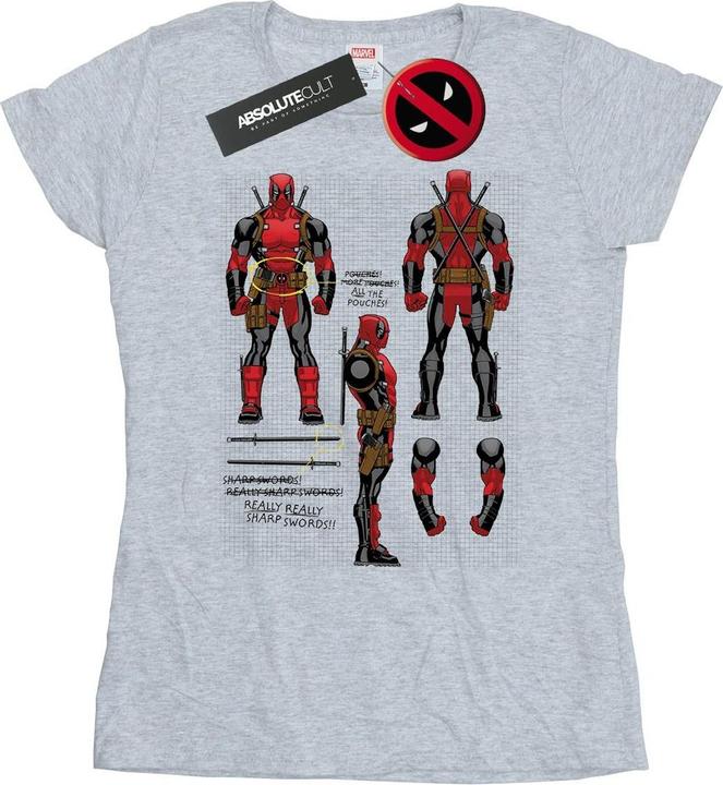 Deadpool Action Figure Plans TShirt (L)