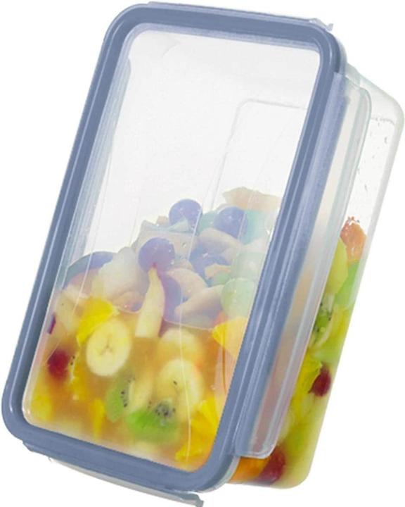 Image du produit Rotho Lot de 2 pots pour réfrigérateur 2 l CLIC & L horizon blue (2 l)