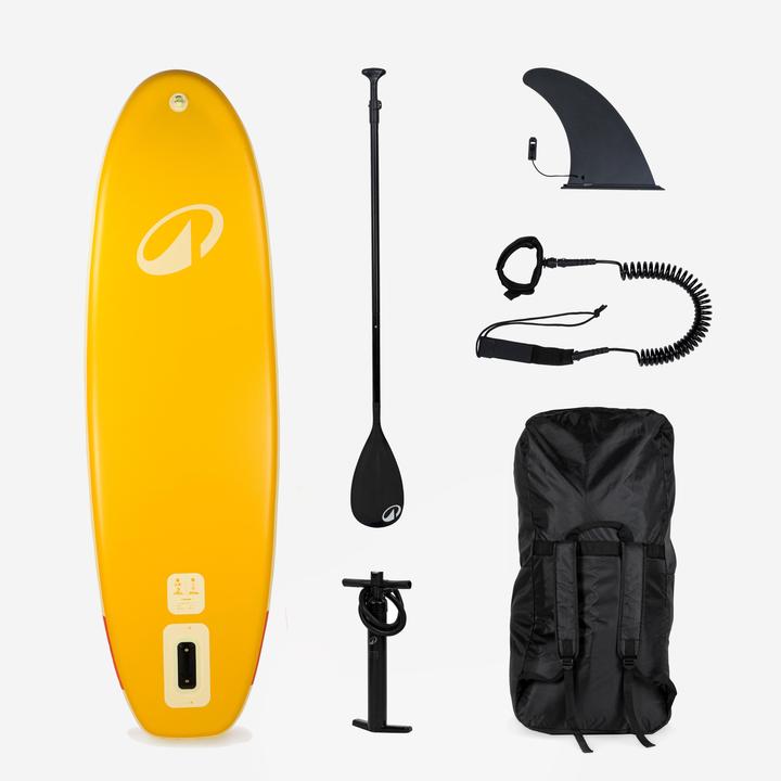 Produktbild Itiwit SUP Set Stand up Paddle aufblasbar 9'6 für 1 Person bis 80 kg - 100 gelb (9'6")