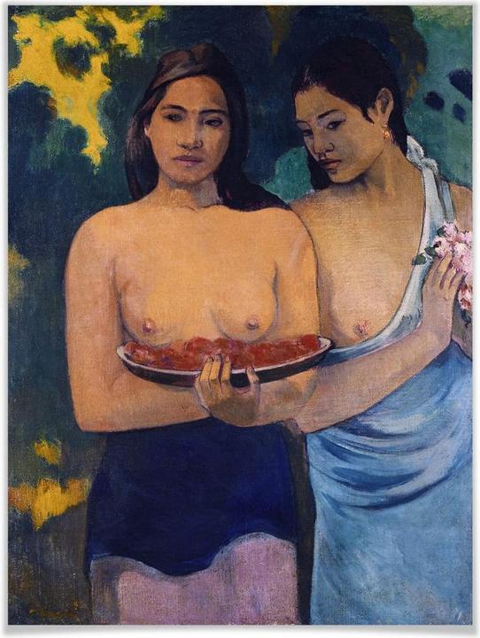 Produktbild Trenddeko Zwei Frauen von Tahiti (24 x 30 cm)