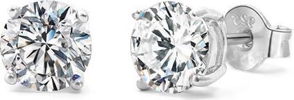 Produktbild Beneto Beautiful stud earrings with glittering zircon AGUP - Diameter: 0.7 cm
