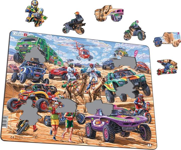 Actual product image Larsen Puzzle - Rallye in der Wüste (55 pieces)