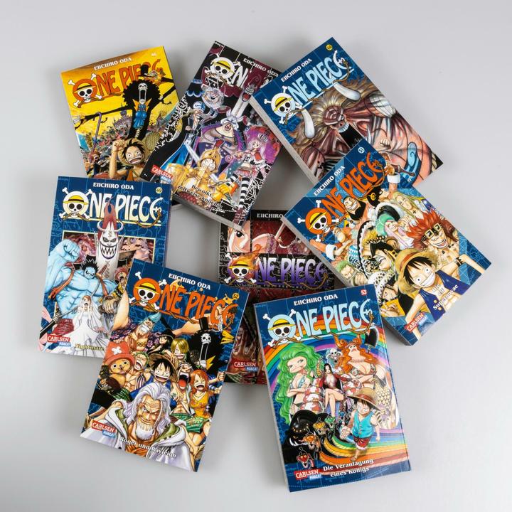 Actual product image One Piece Sammelschuber 5: Thriller Bark (inklusive Band 46–53) (German, Eiichiro Oda, Antje Bockel, Josef Shanel, Matthias Wissnet, 2024)
