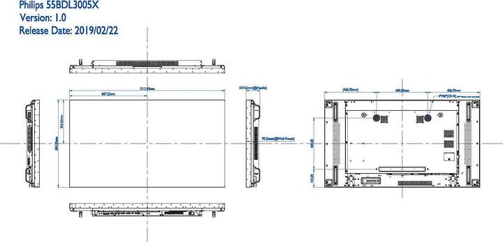 Actual product image Philips 55BDL3005X (1920 x 1080 pixels, 55")