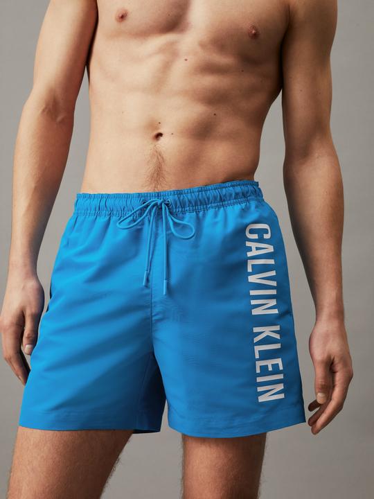 Actual product image Calvin Klein Medium Drawstring Heren Zwembroek - Faience Blue - Maat M (M)