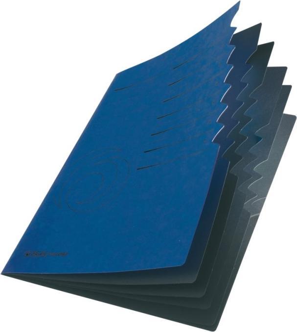 Produktbild Herlitz Ordnungsmappe easyorga, A4, Karton, 7 Fächer, blau Colorspan-Karton, 355 g-qm, innen schwarzer Manil (A4, 1 x)