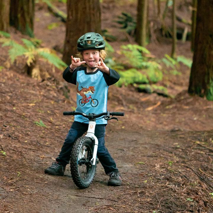 Immagine prodotto Kids Ride Shotgun Maglia MTB Dino antivento per bambini (110, 116)