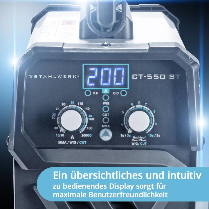 Produktbild Stahlwerk 3 in 1 Kombi-Schweissgerät CT 550 ST IGBT