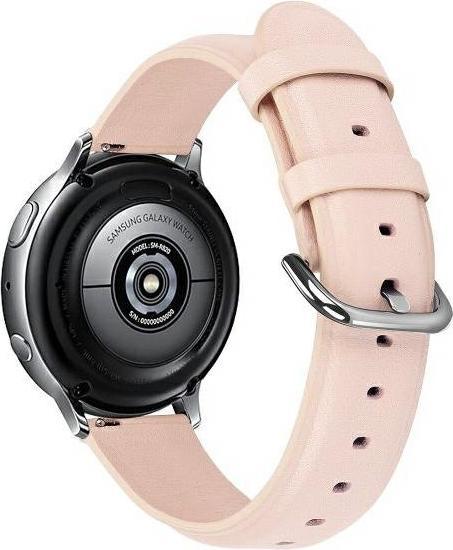 Actual product image Beline pasek Watch 20mm Elegance różowy/pink (20 mm, Organic leather, Plastic)