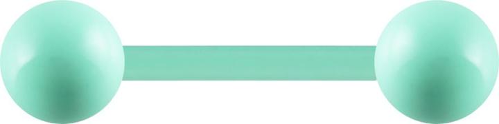 Image du produit Star Piercing Barbell vert pastel avec boule (sans laiton)