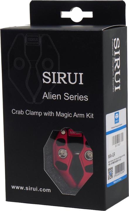 Immagine prodotto Sirui MA-GR Pinza per rifiuti con braccio magico e supporto per smartphone rosso (Morsetto per stativo)