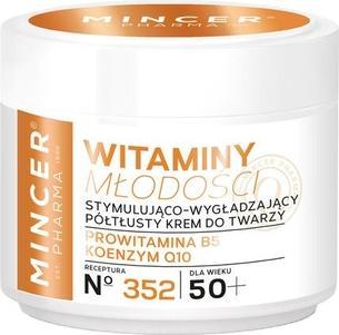 Mincer Pharma Vitamins Of Youth 50+ Semi-Fat Stimulating And Smoothing Face Cream 352 50Ml (Sonnencreme Gesicht, 50 ml)