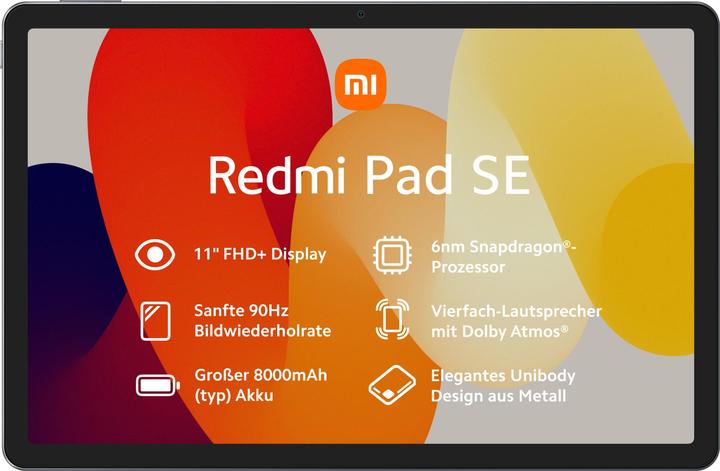 Actual product image Xiaomi Redmi Pad SE (WLAN only, 11", 128 GB, Graphite grey)