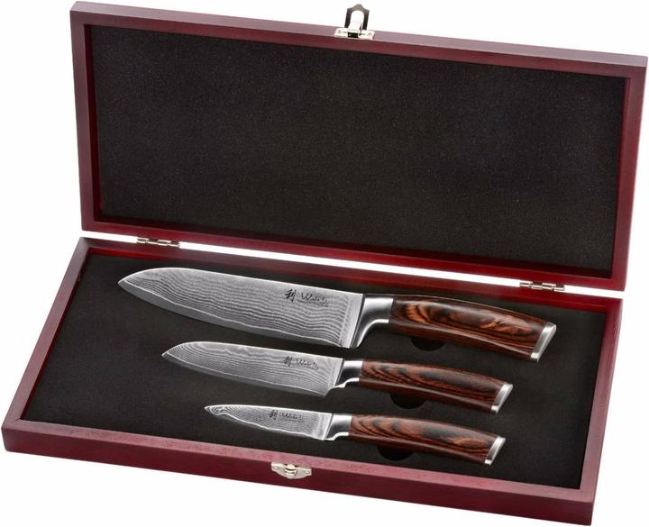 Wakoli Damastmesserset (17 cm)