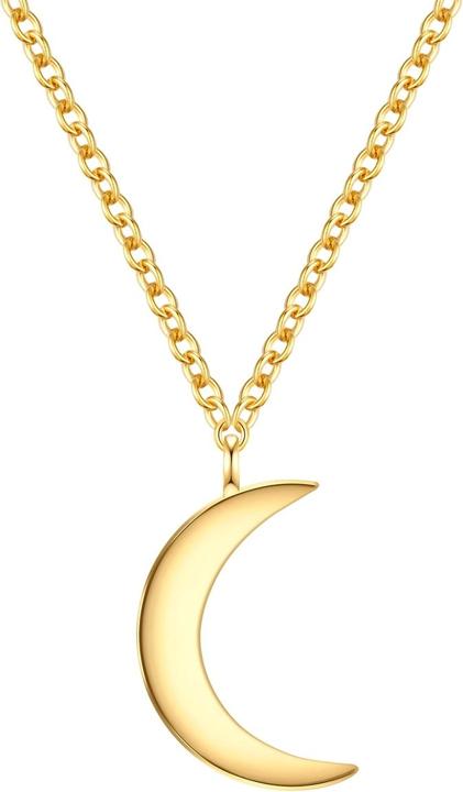 Glanzstücke München Damen Kette Mond Sterling Silber - 34448 (Sterling Silber, 40 - 45 cm)
