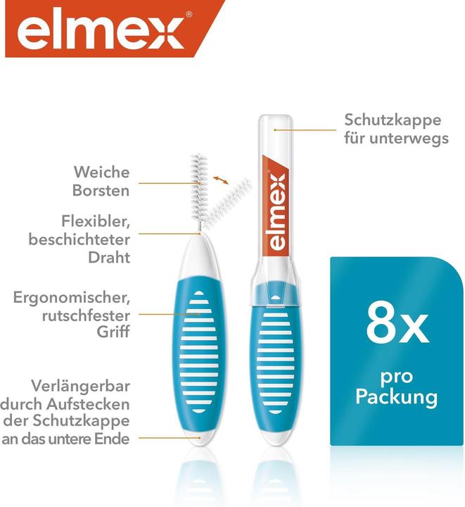 Image du produit Elmex Bleu, taille 3 (8 x, 3 mm)