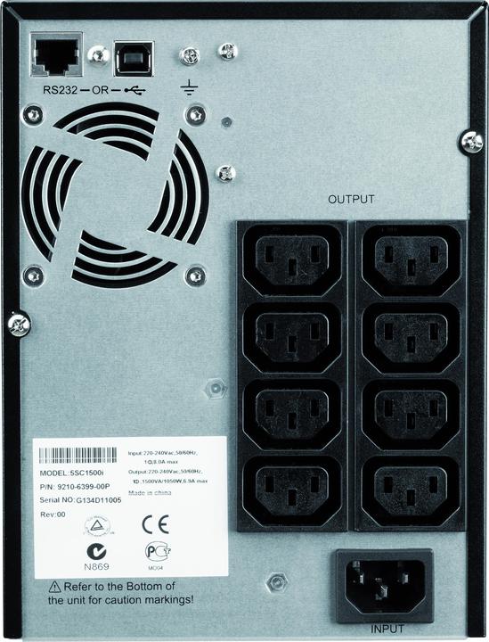Actual product image Eaton 5SC 1500i Rack2U (1500 VA, 1050 W, Line-interactive UPS)