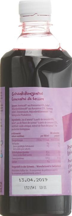 Produktbild So&So Aronia-Holunderblüte Konzentrat Bio (1 x 50 cl)