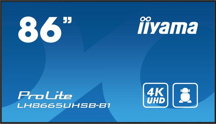 iiyama 86" 3840x2160, UHD IPS panel, Haze 1%, 8 (3840 x 2160 Pixels, 86")