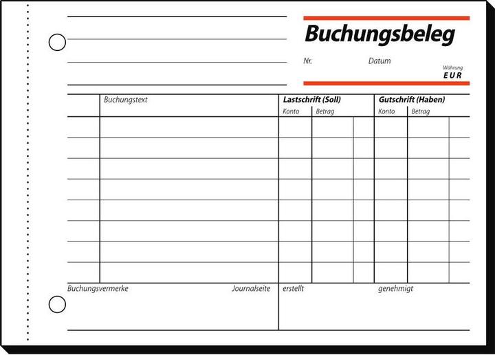 Produktbild Sigel Buchungsbeleg Formularbuch BU615 (50 x)