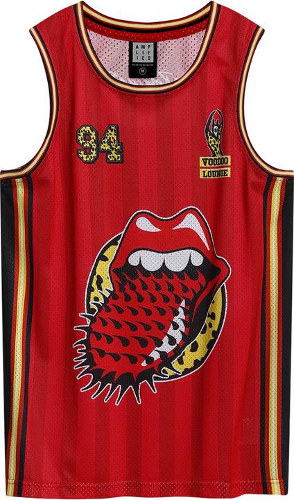 Immagine prodotto Amplified Voodoo Lounge Maglia da Pallacanestro The Rolling Stones Uomo (L)