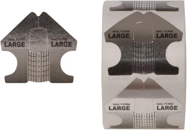 You Nails Schablone Silber Stiletto (Nagelutensil, Weiss, Silber)