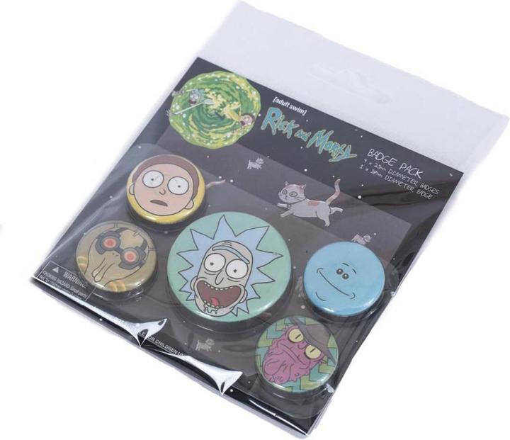 Immagine prodotto Rick And Morty Capo Set di Badge Misura Confezione 5