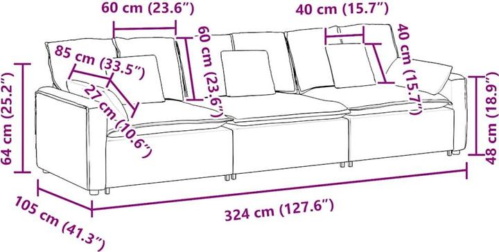 Produktbild VidaXL Ranee (Modular Sofa)