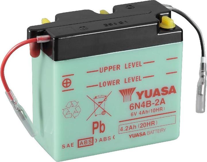 Yuasa Motorradbatterie 6V 4Ah (6 V, 4 Ah)