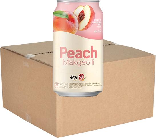 Kooksoondang Rice Makgeolli (Peach) (24 x 35 cl)