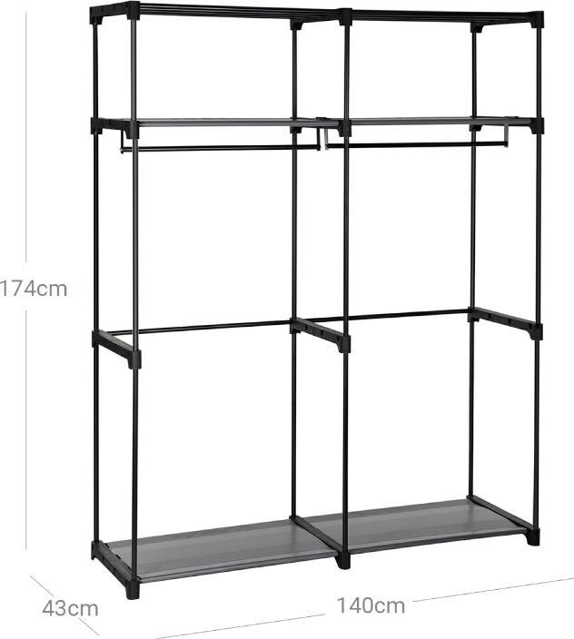 Produktbild Songmics Stoffschrank (140 x 43 x 174 cm)