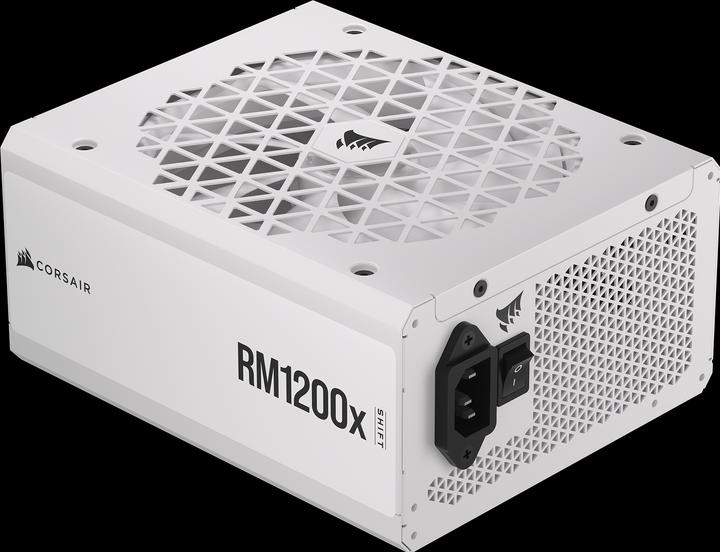 Produktbild Corsair RMx Shift White Series, RM1200x Shift White, 1200 Watt, 80 PLUS GOLD Certified, Fully Modular Power (1200 W)