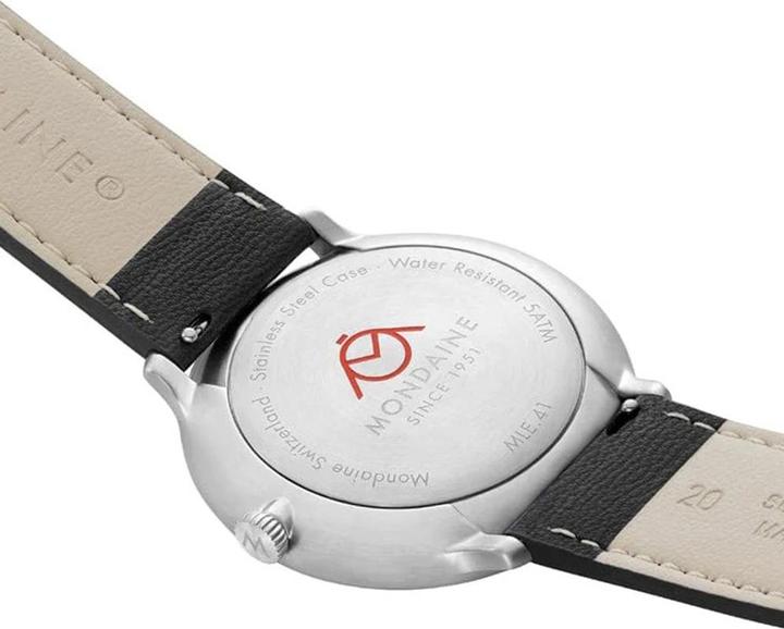 Immagine prodotto Mondaine MLE.41210.LBV Herrenuhr Doppio 41mm 5ATM (Fatto in Svizzera, Orologio da polso analogico, 41 mm)