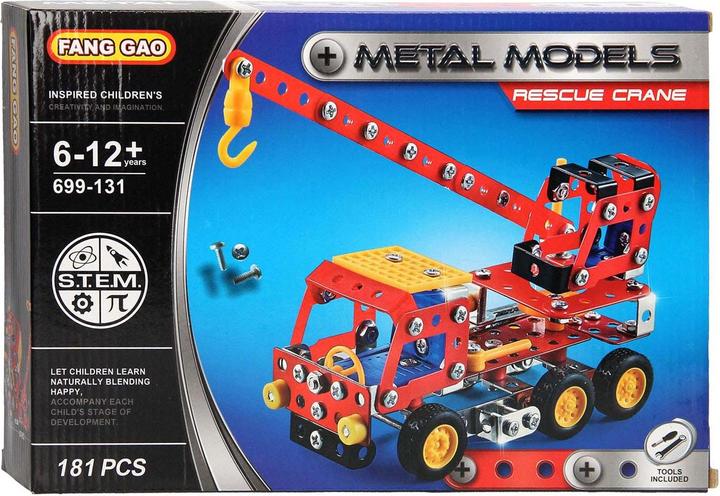 Actual product image Fang Gao Crane truck kit, 181-pcs.