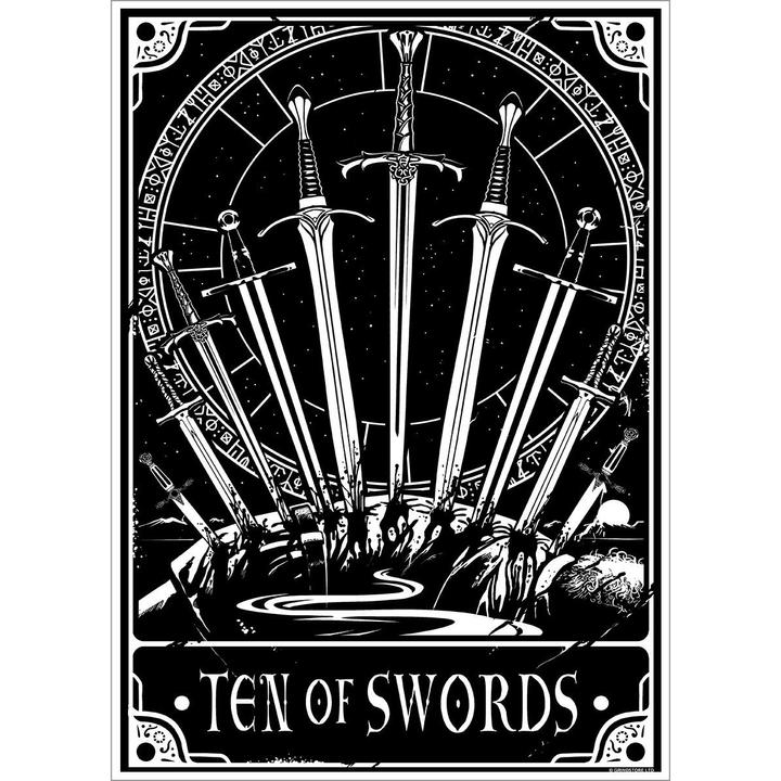 Produktbild Deadly Tarot Poster Zehn Schwerter (32 x 44 cm)