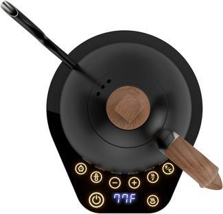 Actual product image Brewista Artisan Variable Temperature Electric Gooseneck Kettle Matte Black with Wood 1000ml (1 l)