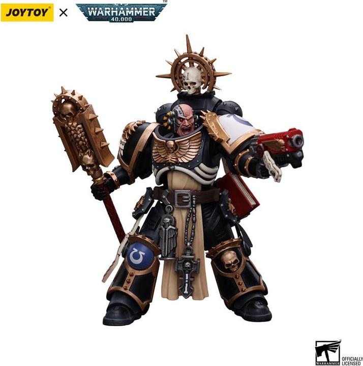Actual product image Joy Toy Warhammer 40k Action Figure 1/18 Ultramarines Chaplain (Indomitus) 12 cm