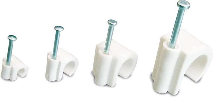 Actual product image Goobay Cable clamp, white max. cable diameter : 14.0 mm