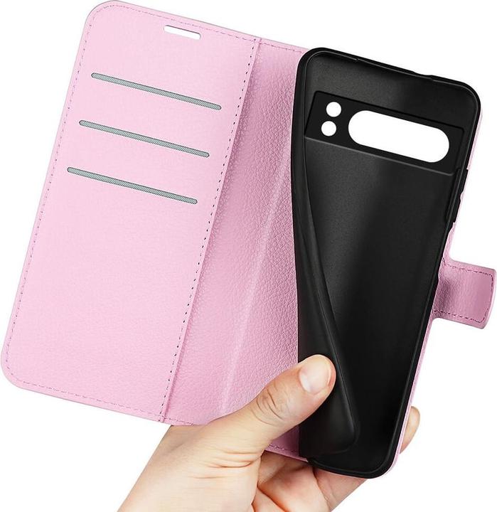 Produktbild Cover-Discount Google Pixel 8 Pro - Leder Etui Hülle rosa (Google Pixel 8 Pro)